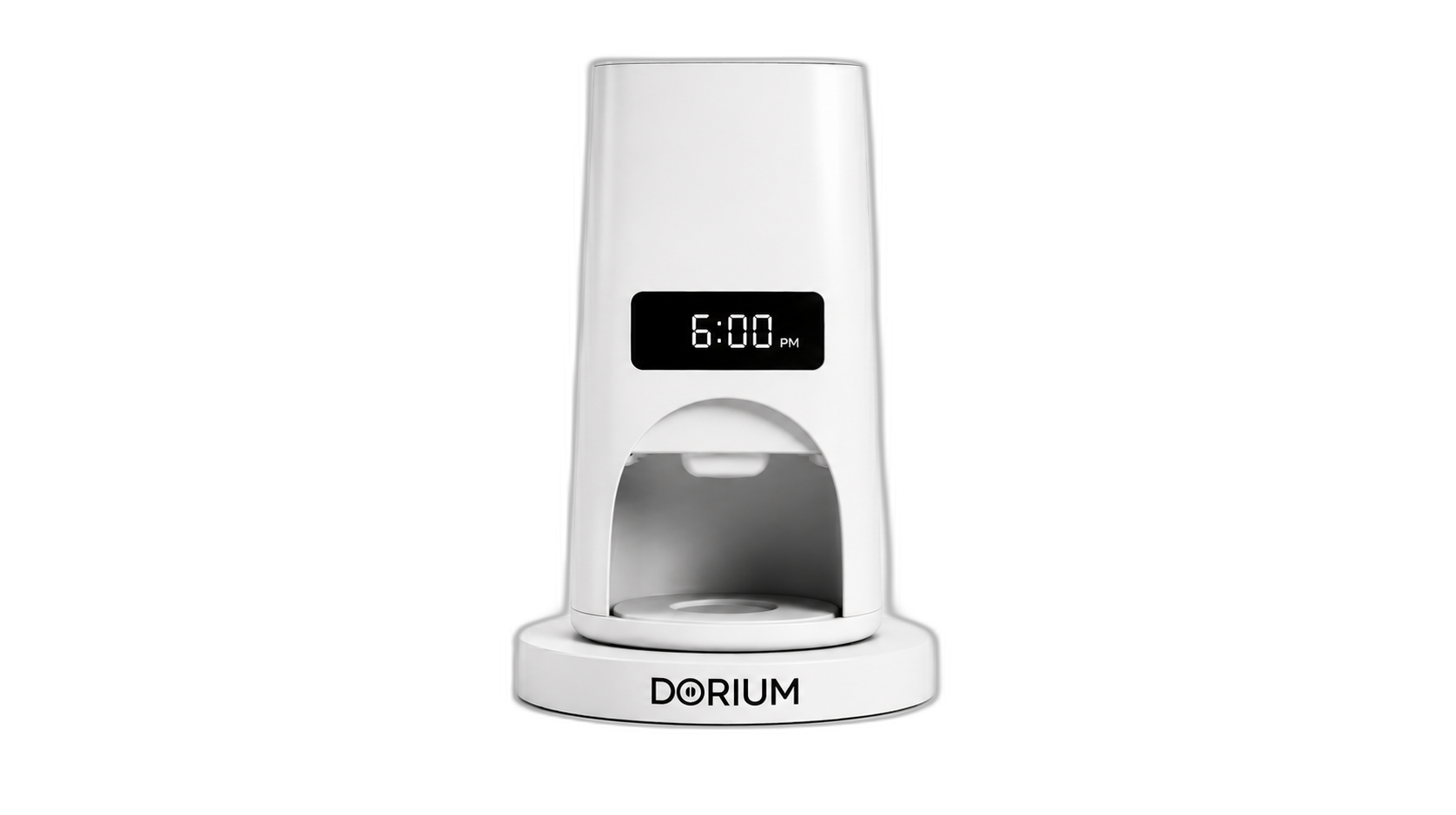Dorium Clásico, vista frontal con la pantalla mostrando la hora de la próxima toma